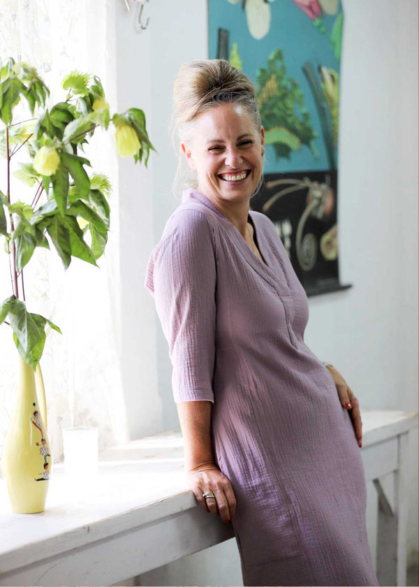 שמלת גלביה לנצח קלאסית | טטרה לבנדר