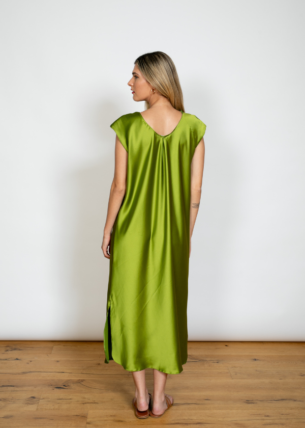 אוליביה נילוס ירוק רעל | שמלה
