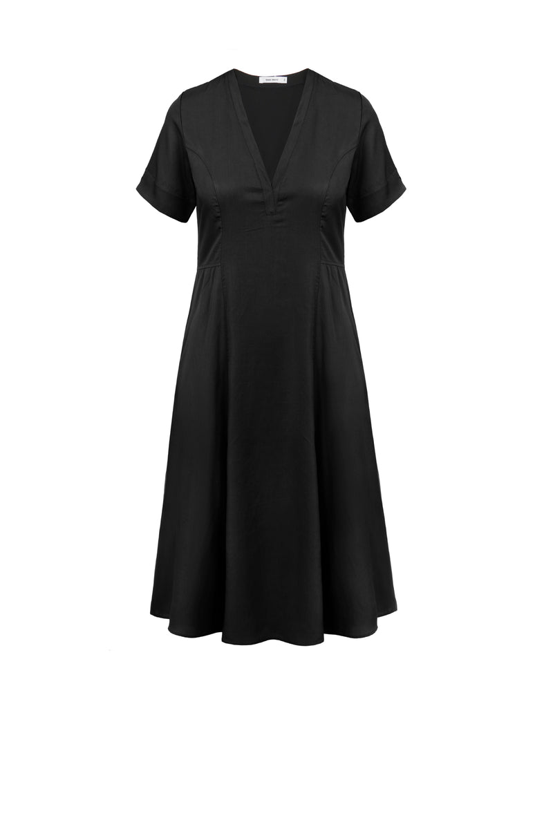שמלת אודרי שחורה